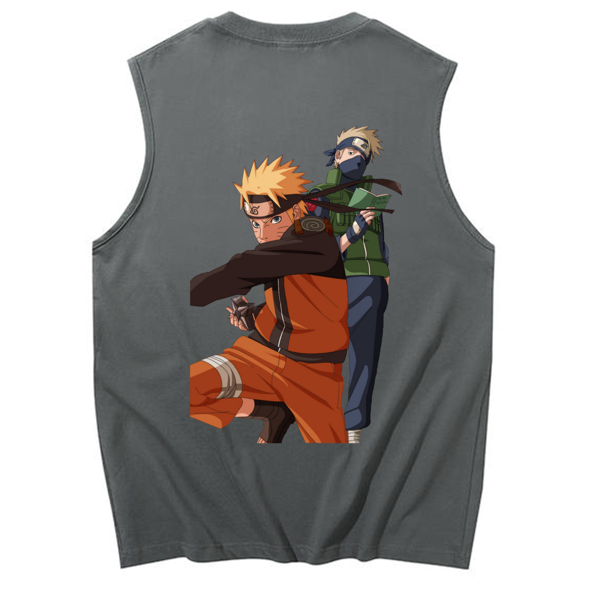 （画像用） NARUTO -ナルト- うずまき ナルト Uzumaki Naruto コットン100％タンクトップ（背面プリント）